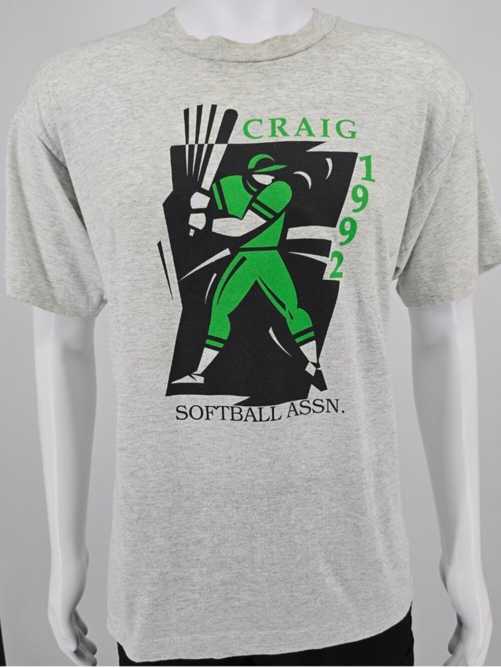 Vintage 1992 Screen Stars Craig Softball Association Colorado T-Shirt (XL)